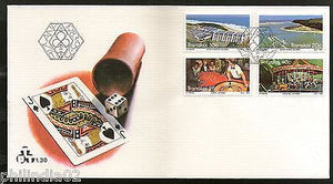 Transkei 1983 Wildcoast Resots Tourism Playing Card Casino Sc 117-20 FDC # 16265