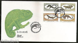 Bophuthatswana 1984 Lizards Reptiles Wildlife Fauna Sc 129-32 FDC # 16224