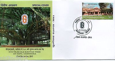 India 2011 375 Yrs Old Banyan Tree Plant Environment GUJPEX Special Cover #18232