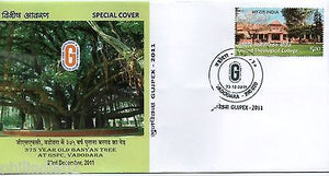 India 2011 375 Yrs Old Banyan Tree Plant Environment GUJPEX Special Cover #18232