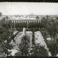 Spain 1952 Seville New Square Architect View Picture Post Card to Finland # 142