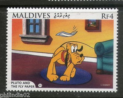 Maldives 1996 Pluto & Fly Paper- Scene 13 Dog Sc 2191e Disney Cartoon MNH # 2174