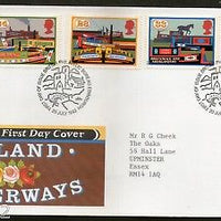 Great Britain 1993 British Canals Inland Waterways Ship Transport 4v FDC # F47