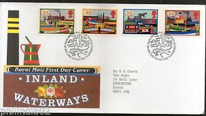 Great Britain 1993 British Canals Inland Waterways Ship Transport 4v FDC # F47