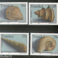 Transkei 1992 Fossils Sea Shell Marine Life Animals Sc 279-82 MNH # 2852