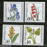 Germany - Berlin 1981 Flowers Plant Flora Sc NB182-85 MNH # 2235