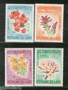 Laos 1967 Blossoms Tree Flower Plant Flora Sc 152-55 MNH # 4119