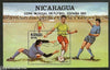 Nicaragua 1982 World Cup Football Soccer Sport Players M/s Cancelled ++ 1490