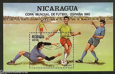 Nicaragua 1982 World Cup Football Soccer Sport Players M/s Cancelled ++ 1490