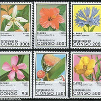 Congo 1996 Flowers Orchid Tree Plant Flora Sc 1109-14 MNH # 3967