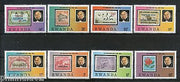 Rwanda 1979 Sir Rowland Hill Stamp on Stamp Animals Flower Sc 935-42 MNH # 13186