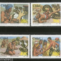 Ciskei 1990 Folklore Legend of Five Heads Snake Reptiles Sc 147-50 MNH # 2013