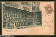 Spain 1902 Leon Cathedral Seating Architecture Used View Post Card # 1454-34