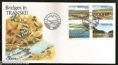 Transkei 1985 Bridges Architecture River Mountain Sc 159-62 FDC # 16241