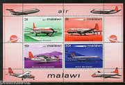 Malawi 1972 Airplanes Transports Aviation M/s Sc 185a MNH # 6152
