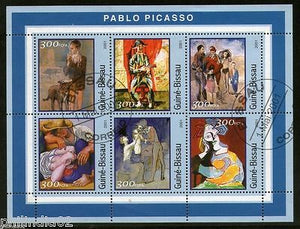 Guinea Bissau 2001 Pablo Picasso Painting Art M/s Sheetlet Cancelled # 8124