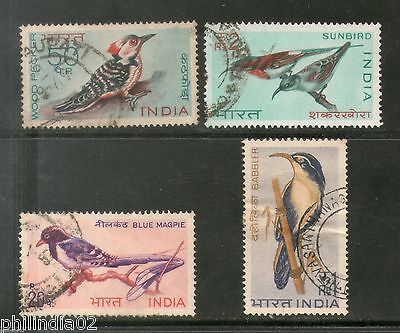 India 1968 Indian Birds Phila-479a Used Set