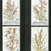 Bophuthatswana 1981 Grasses Flower Trees Plants Flora Sc 80-83 MNH # 3252