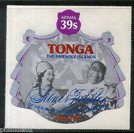 Tonga 1977 39s Elizabeth II and Taufa’ahau IV Sc C213 Odd Shaped Die Cut MNH 146
