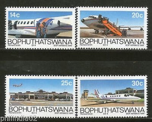 Bophuthatswana 1986 Airways Aircraft Aviation Flag Transport Sc 184-7 MNH # 1763