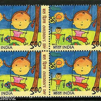 India 2013 Children’s Day Art Painting Drawing BLK/4 MNH