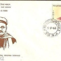 India 1966 Gopal Krishna Gokhale Phila-430 FDC