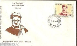 India 1966 Gopal Krishna Gokhale Phila-430 FDC