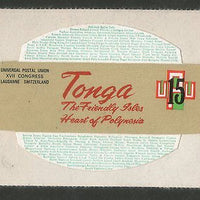 Tonga 1974 Odd Shaped Die Cut 15s UPU Centenary MNH # 2078