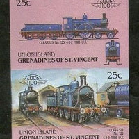 St. Vincent Gr. Union 1987 Class 123 1886 UK Locomotive Sc 24 Imperf MNH