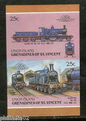 St. Vincent Gr. Union 1987 Class 123 1886 UK Locomotive Sc 24 Imperf MNH