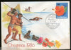 Papua New Guinea Legend of Hibiscus Christmas Postal Stationery Env FD Canc 7586