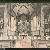 Austria 1913 Interior of the Church of Sulz Architecture Used View Post Card 118