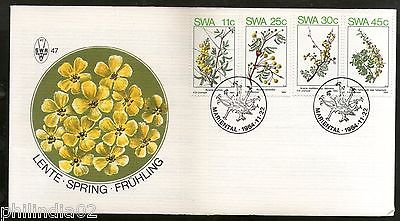 South West Africa 1984 Spring Flowers Plant Tree Flora Sc 532-35 FDC # 16049