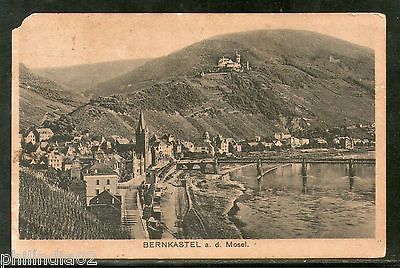 Germany 1929 Bernkastel Overview Architecture Used View Post Card India #1454-48