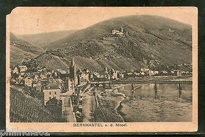 Germany 1929 Bernkastel Overview Architecture Used View Post Card India #1454-48