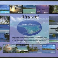 Aitutaki 2010 Tourism Aerial Views of the Islands Sc 561a Sheetlet MNH # 15070