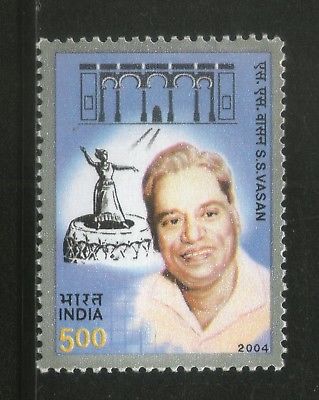 India 2004 S. S. Vasan Cinema Film Maker Cinema Phila-2067 MNH