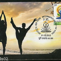 India 2015 International Day of Yoga Health Fitness Max Card # 8307