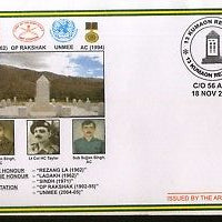 India 2008 Kumaon Regiment Bravest of Brave Military APO Cover