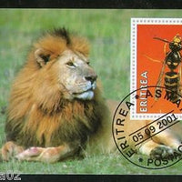 Eritrea 2001 Lion Insect Ant Wild Life Animals Fauna M/s Cancelled # 3928
