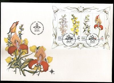 South Africa 1981 World Orchid Conference Plant Tree Flora Sc 556a M/s FDC 15226