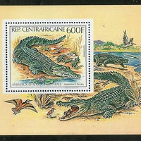 Central African Republic 1982 Wildlife Animals Crocodiles M/s Sc C265 MNH # 5149