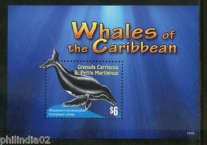 Grenada Grenadines 2008 Whales Fish Marine Life Animals Sc 2764 M/s MNH # 5258