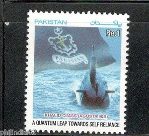 Pakistan 2003 Submarine Ship Navy Khalid Class Flag Sc 1024 MNH # 4241