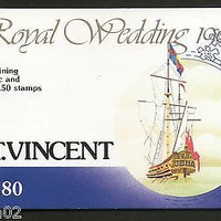 St. Vincent 1981 Princess Diana & Charles Royal Wedding $9.80 Booklet MNH # 3560