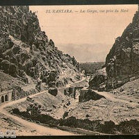 Algeria 1906 El Kantara The Gorges North View Picture Post Card to France #132