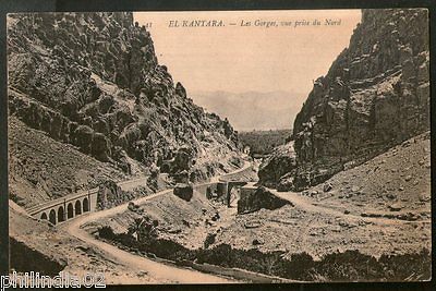 Algeria 1906 El Kantara The Gorges North View Picture Post Card to France #132