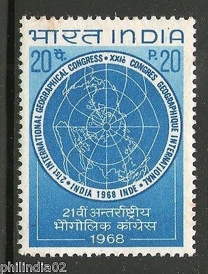 India 1968 International Geographical Congress Phila-473 MNH # 1584