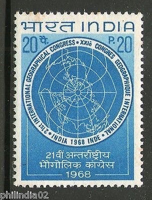 India 1968 International Geographical Congress Phila-473 MNH