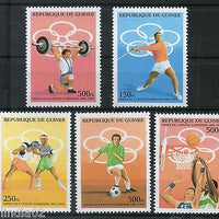 Guinea 1995 Olympic Games Atlanta Sports Boxing Javelin Sc 1274-78 MNH # 6219